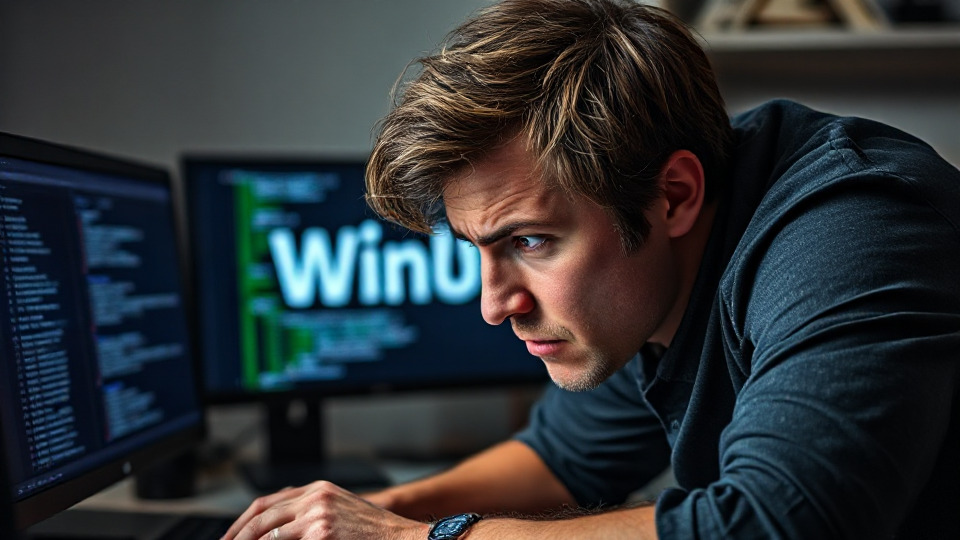 A frustrated software developer