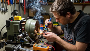 Man working with tools